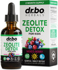Zeolite Detox for Kids Liquid Drops - Advanced Clinoptilolite with Pure Vitamins B12 & D - Kids Gentle Body Daily Cleanse Focus & Speech Extra Clinoptilolite Zeolite