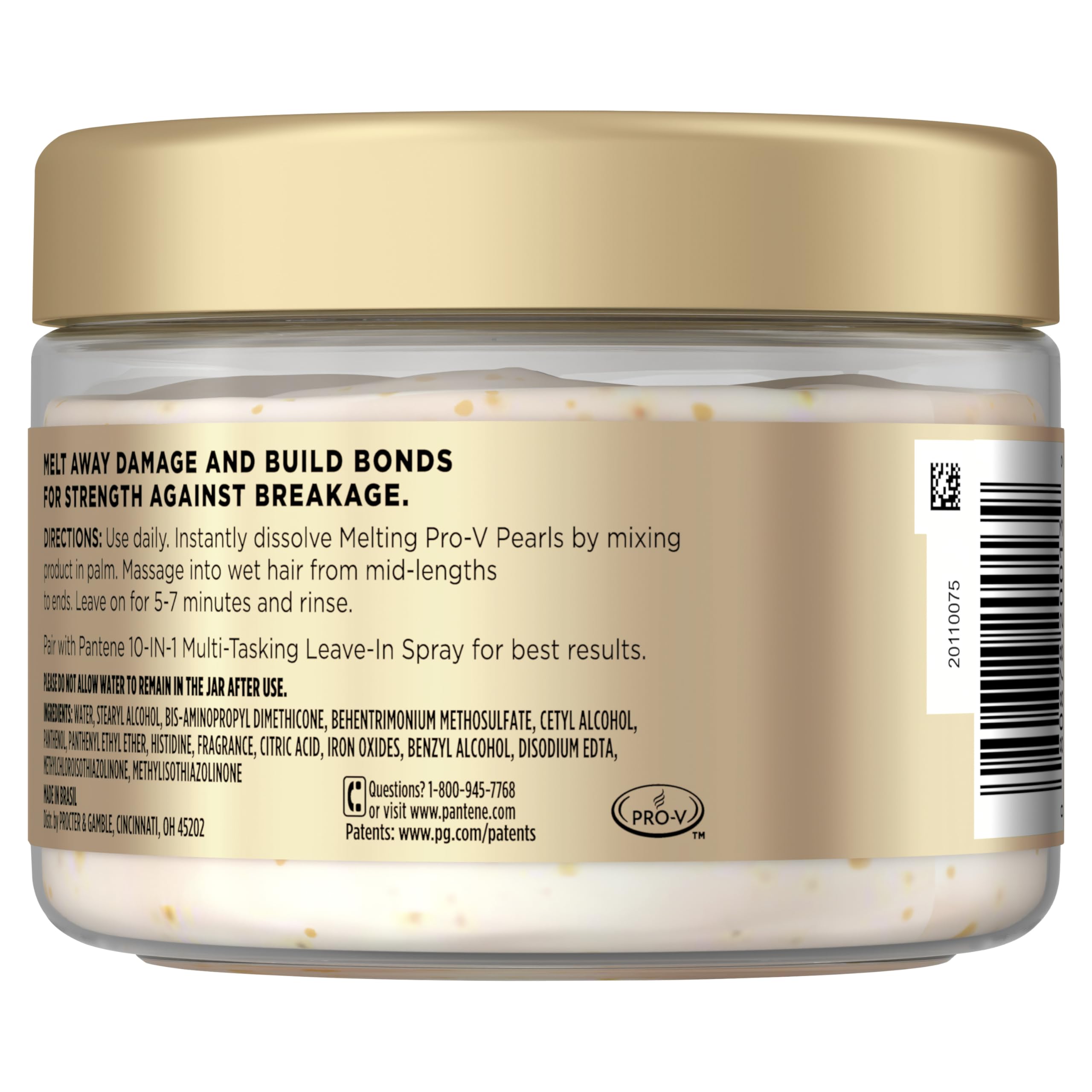 Pantene Miracle Rescue Hair Mask, Intensive Bond Repair with Melting Pro-V Pearls, Melts Away Damage, Builds Bonds, Strengthens Against Damage,