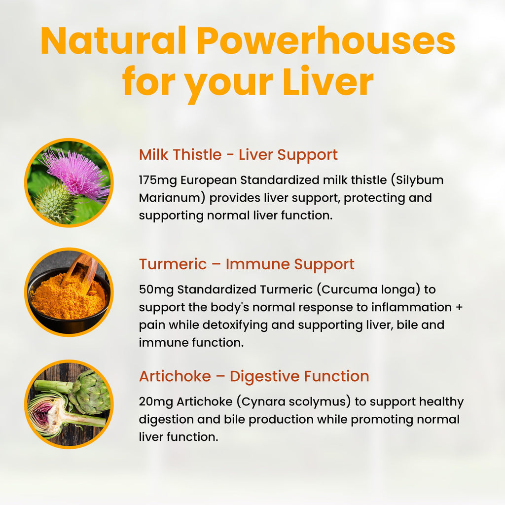 Natural Wellness Advanced Milk Thistle with Artichoke & Turmeric – Liver Support & Detox Supplement for Healthy Liver Function, Bile Flow