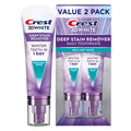 Crest 3D White Deep Stain Remover Toothpaste, Teeth whitening for Adults, 3.1oz, 2 Pack, Sensitivity Safe, Enamel Repair, Cavity Protection