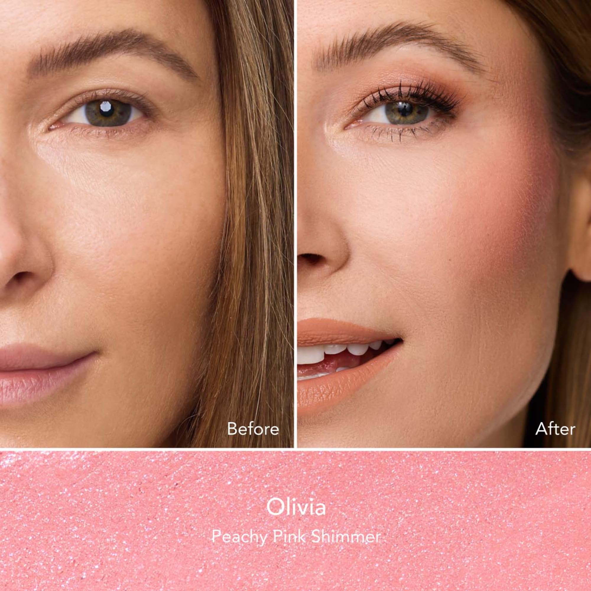 Thrive Causemetics Triple Threat Color Stick: Cream Blush Stick with Vitamin E, Evening Primrose Oil, Waterproof Smudge Proof Face Makeup, Olivia
