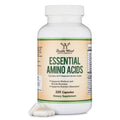Essential Amino Acids - 1 Gram Per Serving Powder Blend of All 9 Essential Aminos (EAA) and All Branched-Chain Aminos (BCAAs) (Leucine, Isoleucine, Valine) 225 Capsules, Gluten Free by Double Wood Double Wood Supplements buy supplements Au