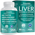 32-in-1 Liver Support with Milk Thistle Supplement – Liver Detox with Silymarin, Artichoke Extract & Beetroot Powder – Comprehensive Wellness Formula for Liver Cleanse