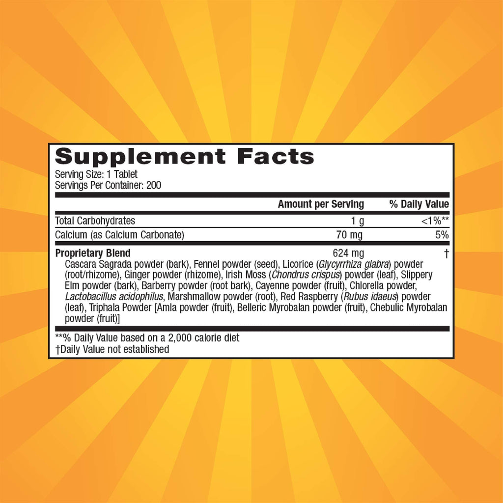 Nature's Secret Super Cleanse Extra Strength Toxin Detox & Gentle Elimination Body Cleanse, Digestive & Colon Health Support - Stimulating Blend of 14 Herbs
