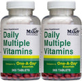 Daily Multiple Vitamins Compare to One A Day Essentials Multivitamin Multimineral Supplement 365 Tablets per Bottle Pack of 2 Total 730 Tablets MASON NATURAL