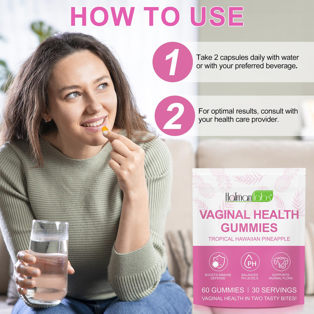 MXCZBSM Vaginal Probiotics for Women, PH Balance for Women, Hawaiian Pineapple Gummies for PH Health, Improve Immune, Women's Vaginal Health Supplement, 180 Gummies