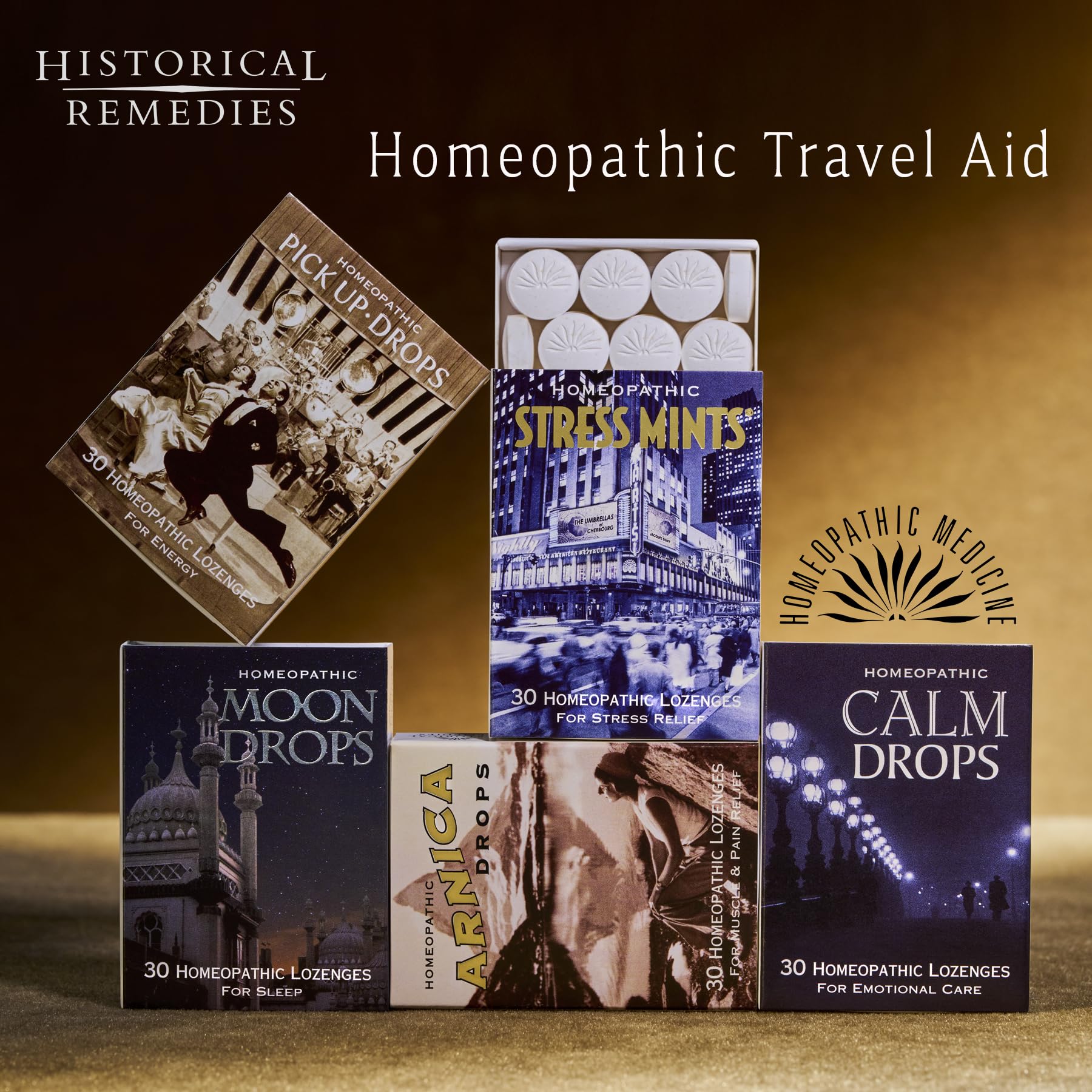 Historical Remedies Calm Drops Homeopathic Lozenges (1 Pack)| Natural Care for Emotional Stress Relief, Vegan & Gluten-Free Organic Vanilla Flavor Drops to Promote Relaxation and a Sense of Calm