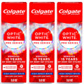 Colgate Optic White Pro Series High Impact White, 3 Pack, Teeth Whitening Toothpaste with 5% Hydrogen Peroxide and ActivShine