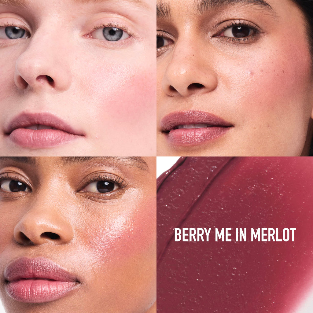 bareMinerals Gen Nude Dew in One Cheek & Lip Stick - Berry Me in Merlot