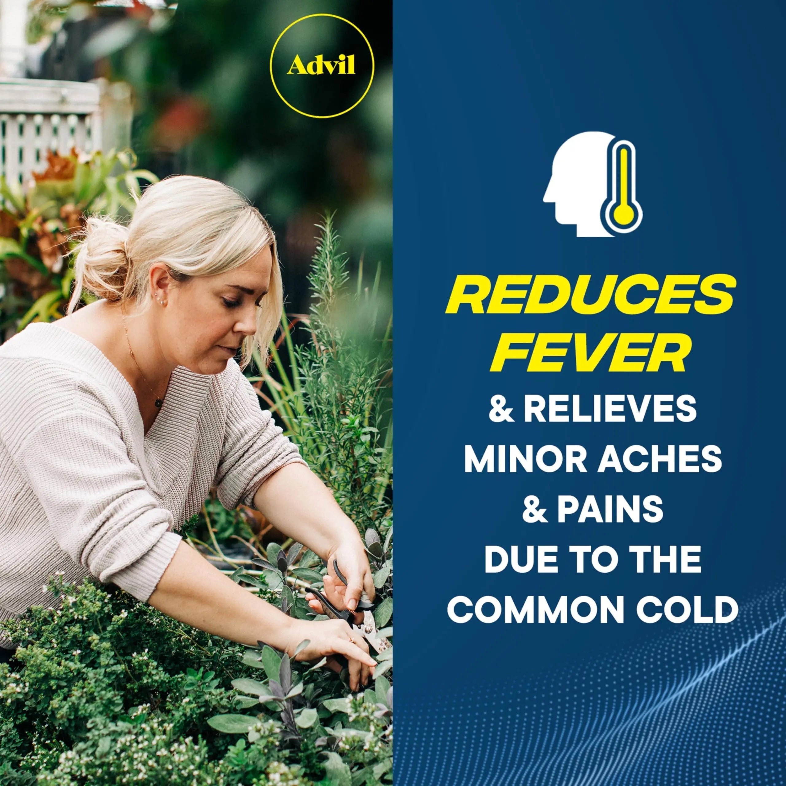 Advil Pain Reliever and Fever Reducer, Pain Relief Medicine with Ibuprofen 200mg for Headache, Backache, Menstrual Pain and Joint Pain Relief - 100 Coated Caplets AdvilBuy Supplements Australia