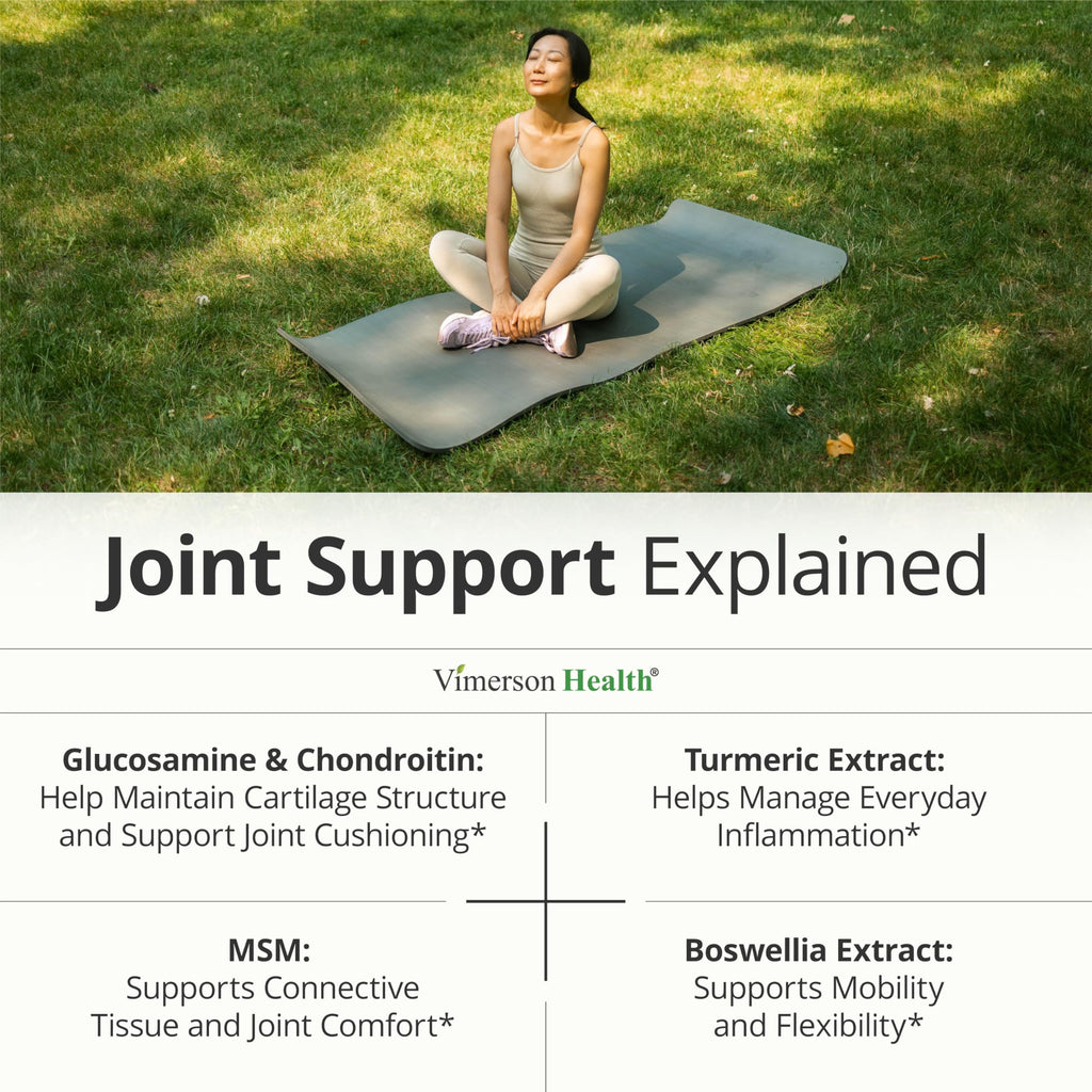 Glucosamine Chondroitin MSM – Joint Support Supplement for Women and Men with Glucosamine Sulfate 1500 mg, Chondroitin and MSM – for Cartilage, Joint Health and Flexibility – 90 Capsules Vimerson Health buy supplements Au